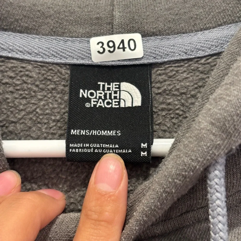 The North Face Mens Never Stop Exploring Red Box Logo Hoodie Gray Medium
